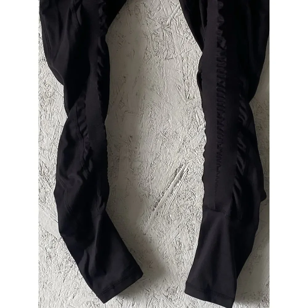 Sweetflexx Resistance Leggings W/ Pockets Womens 8 Black Workout ActiveWear NWOT
